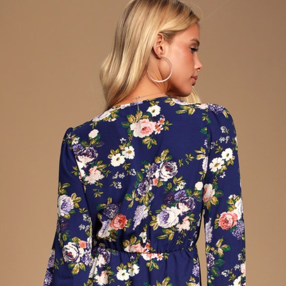 Lulus Honey Punch That's a Wrap Floral Dress XS - Picture 6 of 14
